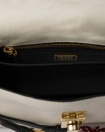 Prada Soft Sound Small Leather Shoulder Bag With Charms - Image 3
